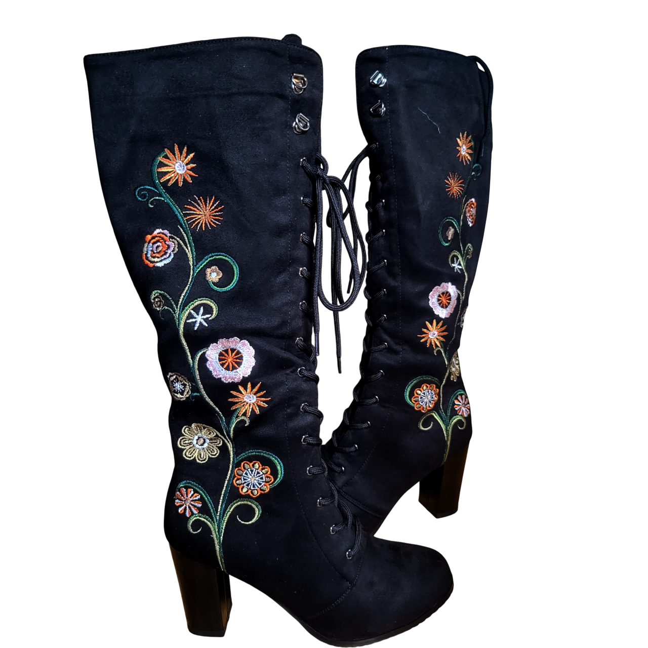 Daisy Dreamer Suede Embroidered Boots
