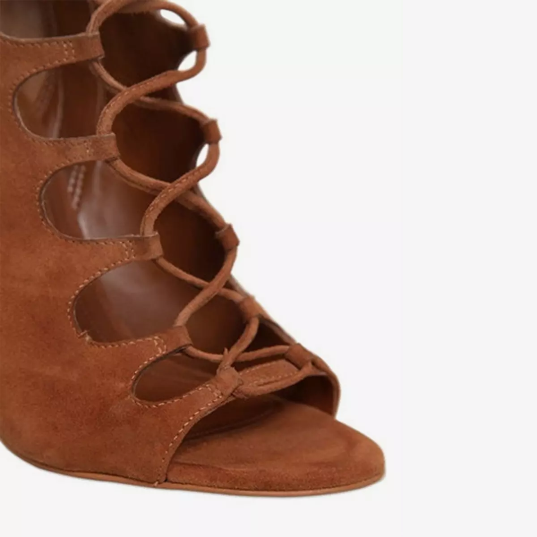 Suzy Gladiator Lace Up Sandals (Made to Order)