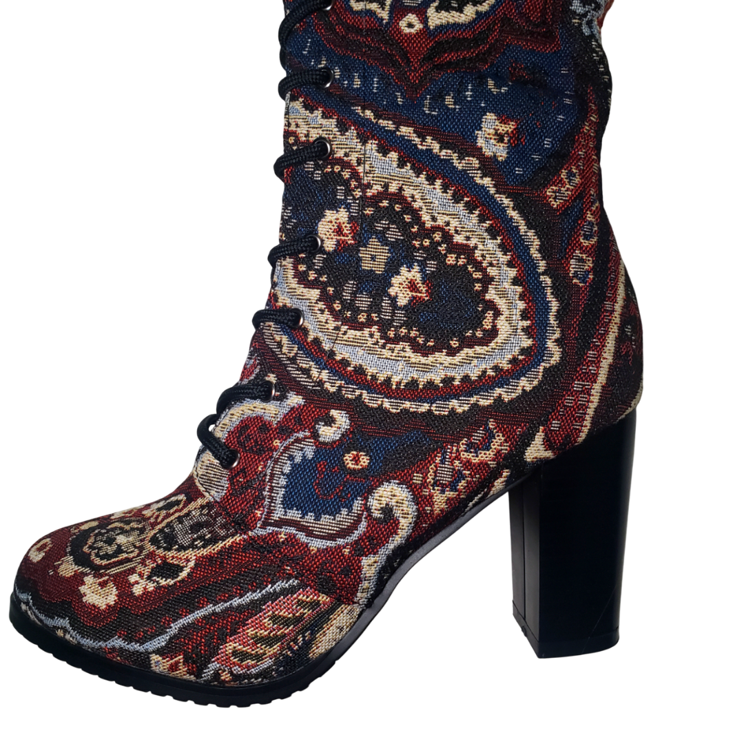 Paisley Passion Tapestry Gogo Boots