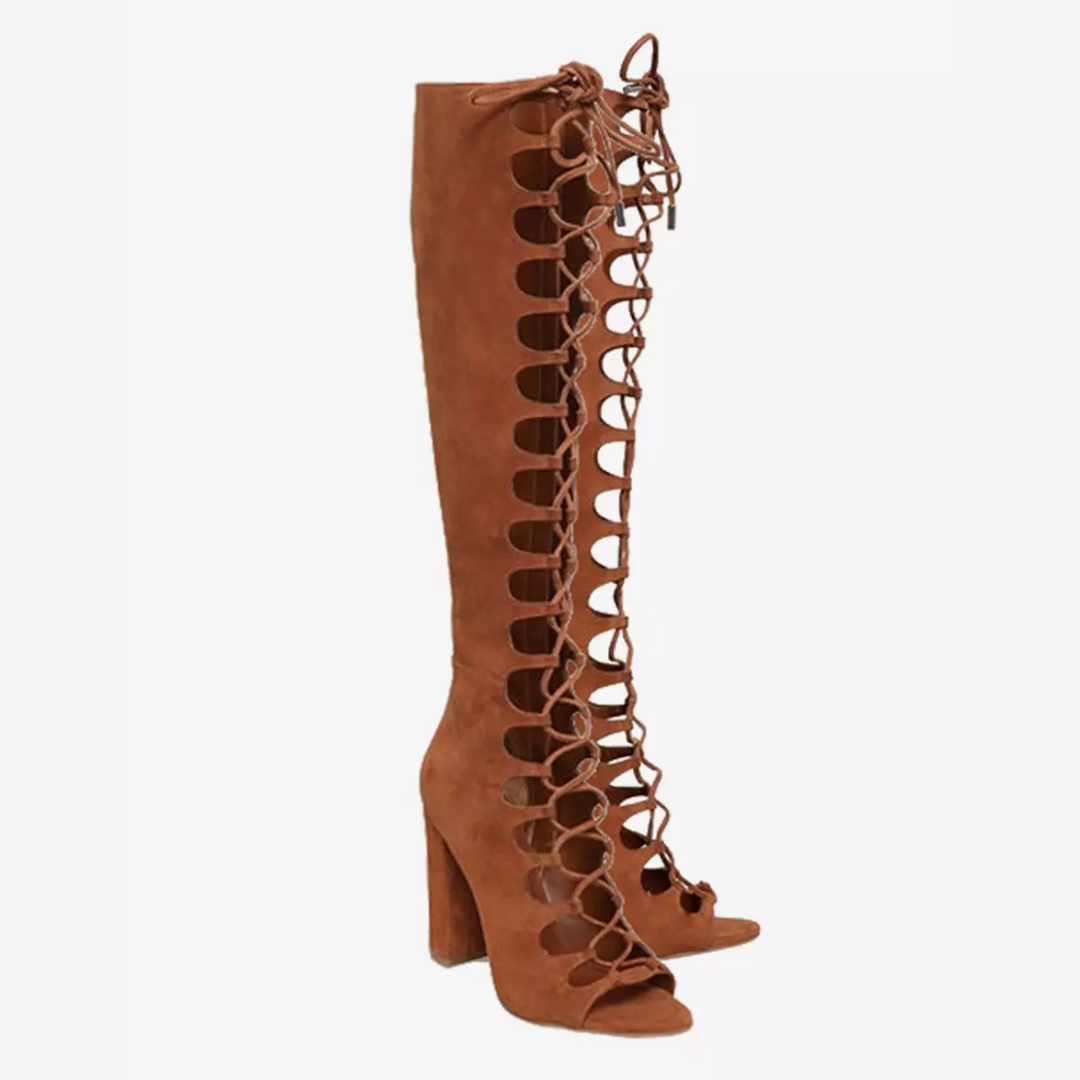 Suzy Gladiator Lace Up Sandals (Made to Order)