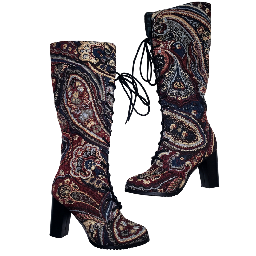 Paisley Passion Tapestry Gogo Boots