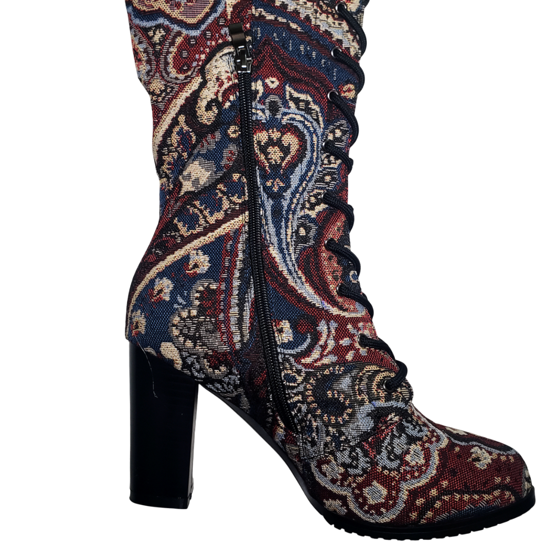 Paisley Passion Tapestry Gogo Boots