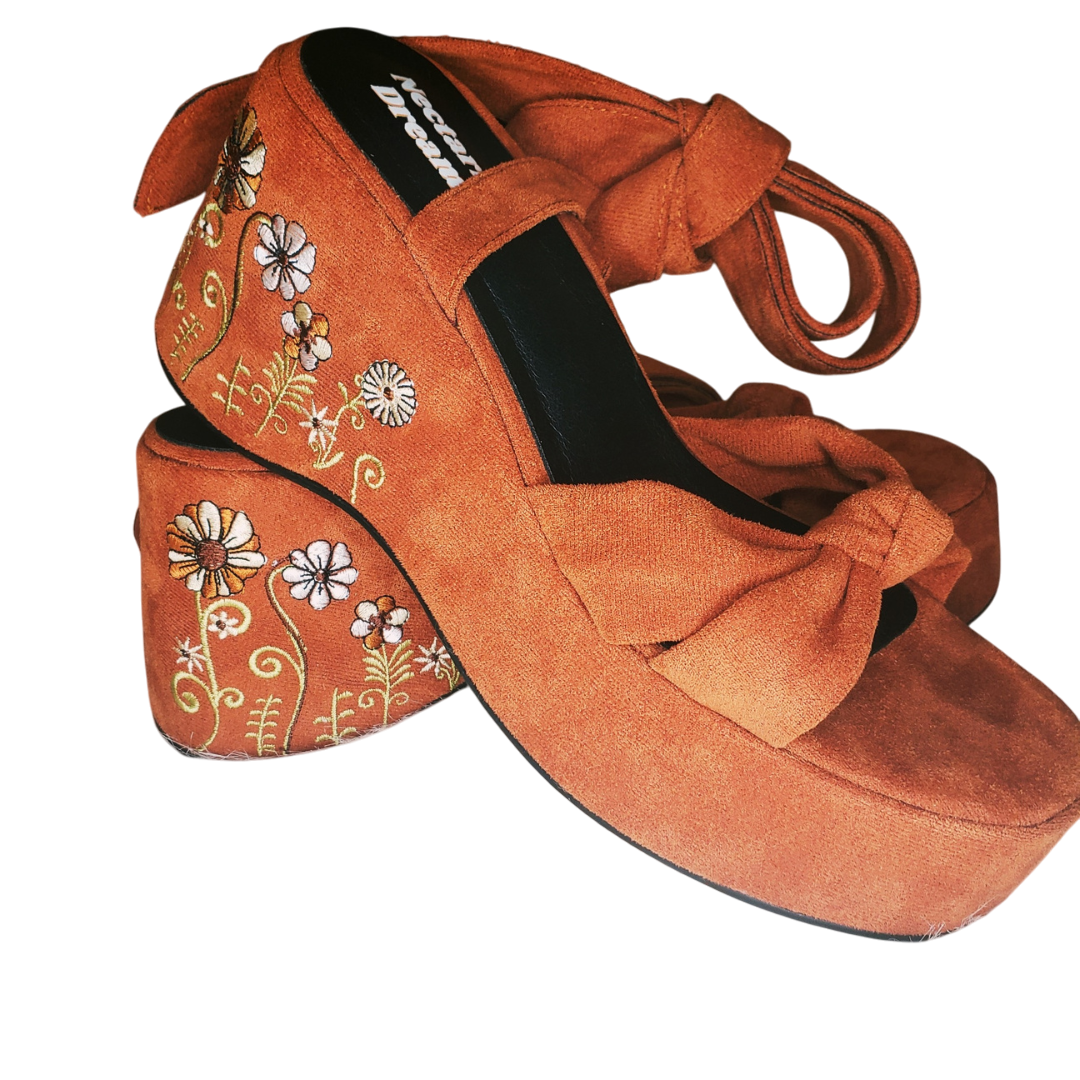 Dream Weaver Suede Platform Sandals
