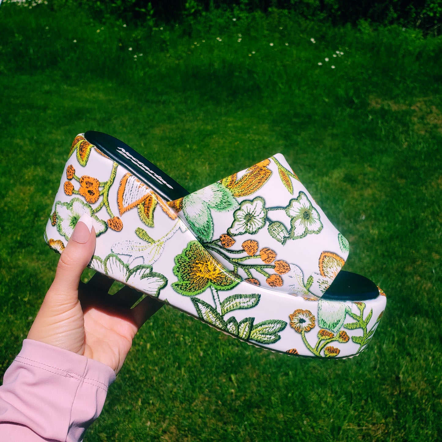Flower Power Platform Sandals