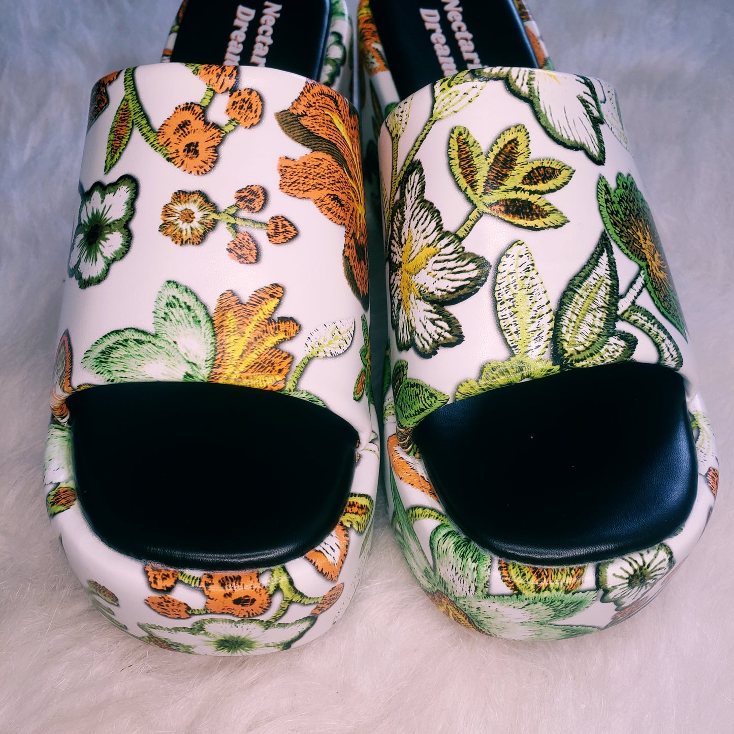 Flower Power Platform Sandals