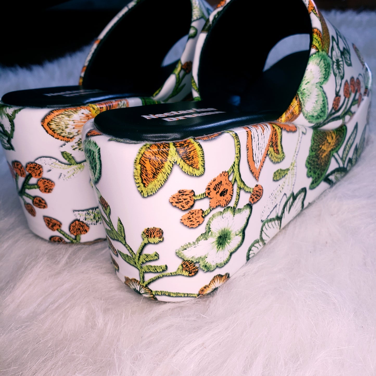 Flower Power Platform Sandals