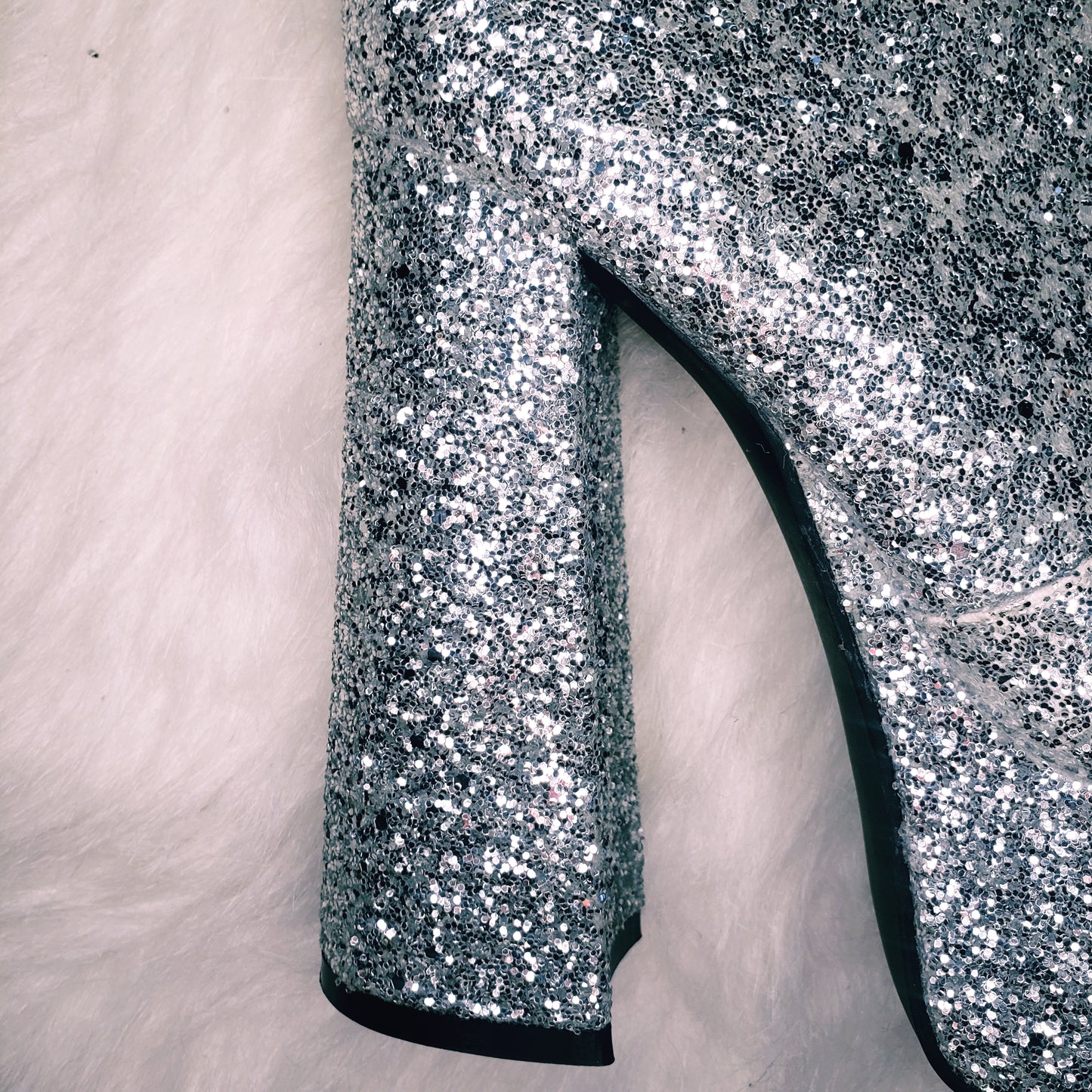 sparkly platform boots