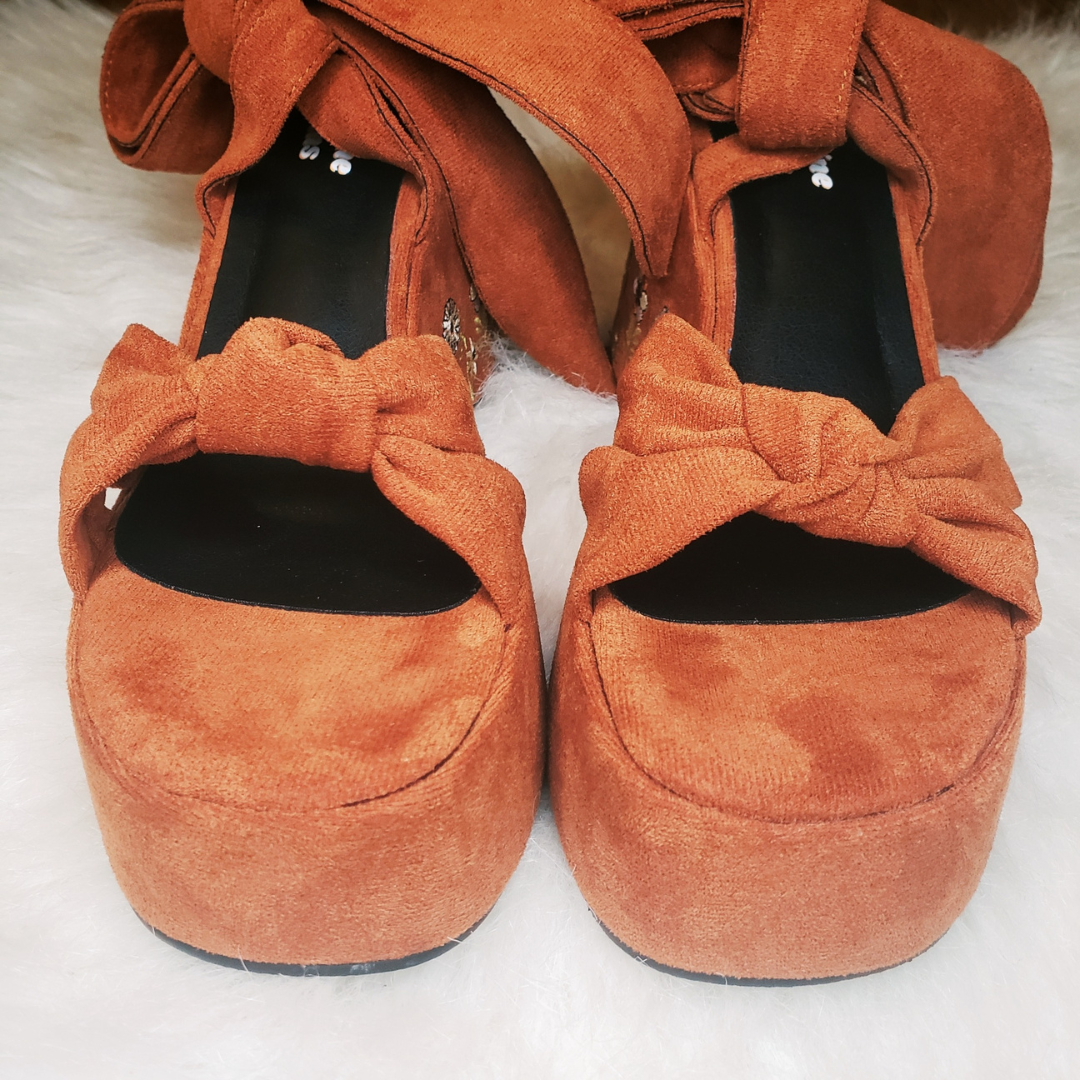 Dream Weaver Suede Platform Sandals