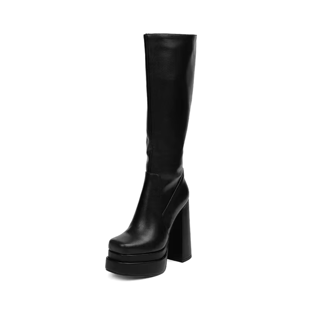 Stacy Knee High Platform Boots (Made to Order)