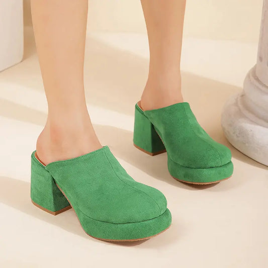 Lola Suede Clogs (Made to Order)