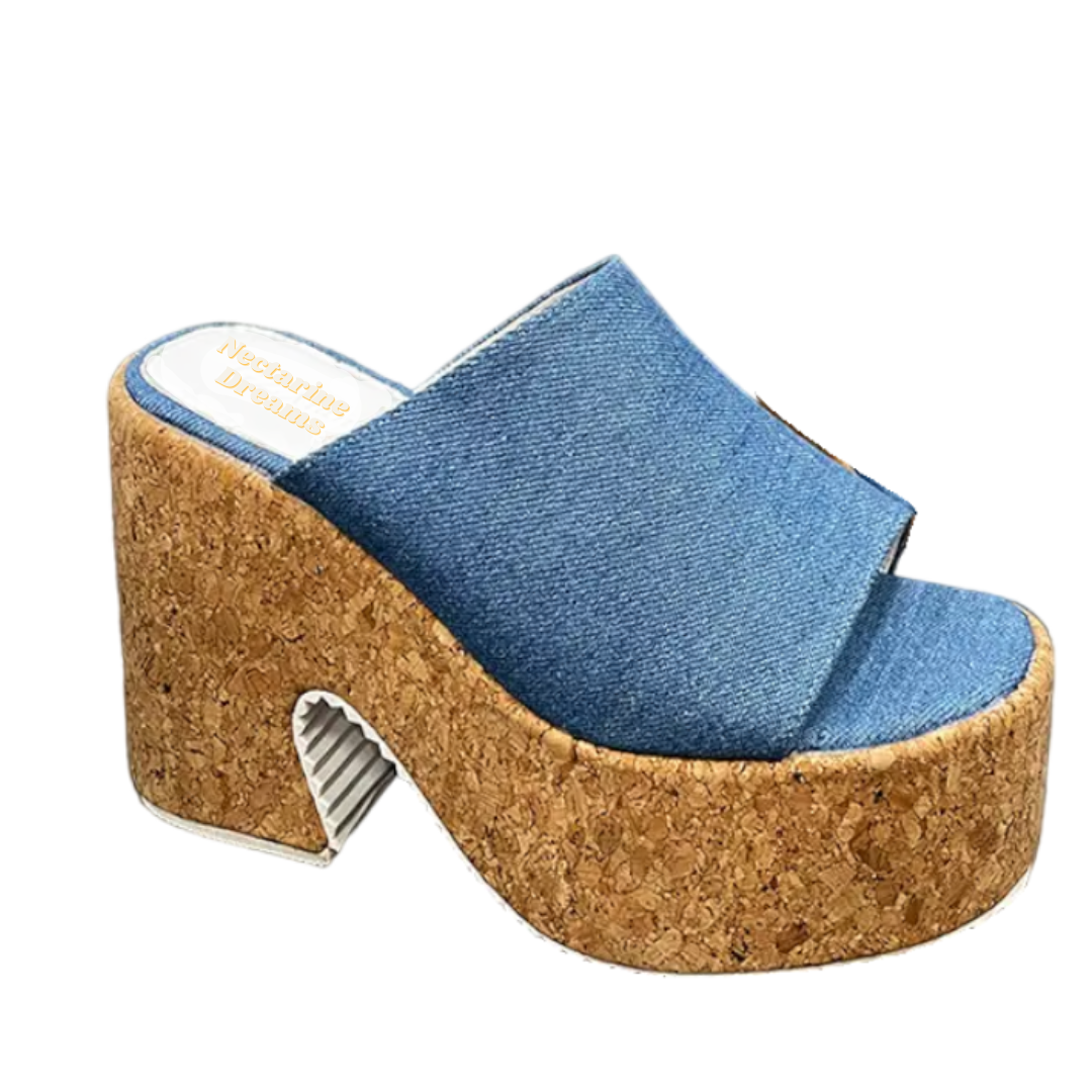 Josie Cork Platform Clogs (Made to Order)